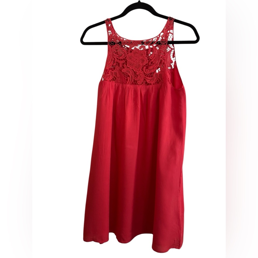 BB Dakota Elegant Red Lace Dress Small